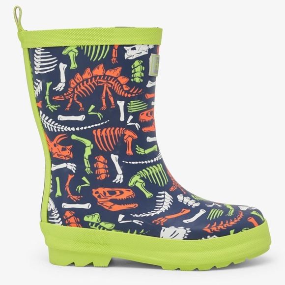Hatley Boys Dino Fossils Matte Rain Boots | SZ 12 - Picture 6 of 15